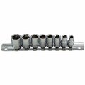 Great Neck Sets 9-Pc 1/4Dr Metric Socket 914M